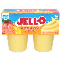 Jell-O Zero Sugar Mango Sabroso Ready-to-Eat Pudding Snack Cups, 14.5 Ounce