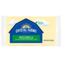 Crystal Farms Cheese, Part-Skim, Mozzarella, Low-Moisture, 16 Ounce