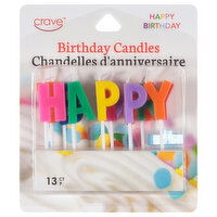 Crave Birthday Candles, 13 Each