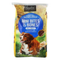 Essential Everyday Dog Food, Premium, Mini Bites & Bones, All Ages, 256 Ounce