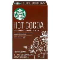 Starbucks Hot Cocoa Mix, Double Chocolate, 8 Each