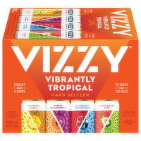 Vizzy Hard Seltzer, Vibrantly Tropical, 12 Each