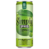 Simply Spiked Beer, Signature Limeade, 24 Fluid ounce