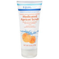 Equaline Apricot Scrub, Medicated, Blemish & Blackhead Control, 6 Ounce