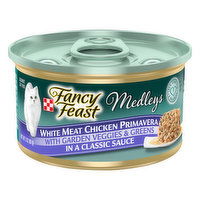 Fancy Feast Medleys Cat Food, Gourmet, White Meat Chicken Primavera, 3 Ounce