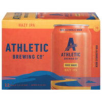 Athletic Brewing Co Non-Alcoholic Brew, Hazy IPA, Free Wave, 12 Each