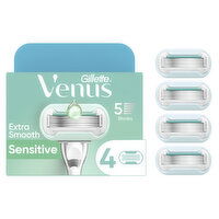 Venus Deluxe Smooth Sensitive Women's Razor Blade Refills, 4 Each