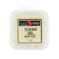 Quick and Easy Yellow Onion Diced, 6 Ounce