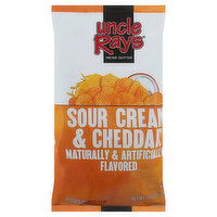 Uncle Ray's Potato Chips, Sour Cream & Cheddar, 4.25 Ounce