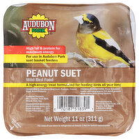 Audubon Park Wild Bird Food, Peanut Suet, 11 Ounce