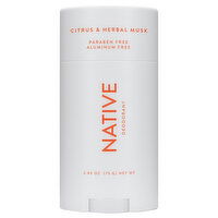 Native Deodorant, Citrus & Herbal Musk, 2.65 Ounce