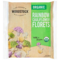 Woodstock Cauliflower Florets, Rainbow, Organic, 10 Ounce