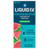 Liquid I.V. Hydration Multiplier Electrolyte Drink Mix, Watermelon, 10 Each