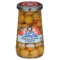 Early California Olives, Reduced Sodium, Pimiento, Stuffed Manzanilla, 5.75 Ounce