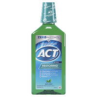 ACT Restoring Mouthwash, Anticavity Fluoride, Mint Burst, 33.8 Ounce