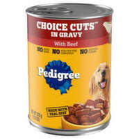 Pedigree Food for Dogs, with Beef, Choice Cuts in Gravy, 13.2 Ounce