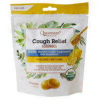 Quantum Health Cough Relief, Lozenges, Meyer Lemon & Honey Flavor, 18 Each