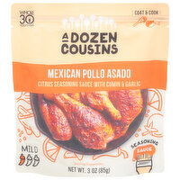 A Dozen Cousins Seasoning Sauce, Mexican Pollo Asado, 3 Ounce