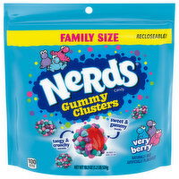 Nerds Candy, Gummy Clusters, Very Berry, Family Size, 18.5 Ounce
