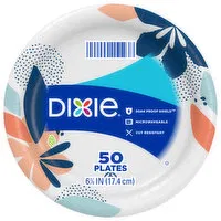 Dixie Plates, 6-7/8 Inch, 50 Each