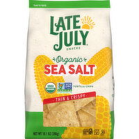 LATE JULY® Snacks Sea Salt Tortilla Chips, 10.1 Ounce
