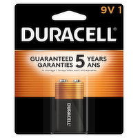 Duracell Battery, Alkaline, 9V, 1 Pack, 1 Each