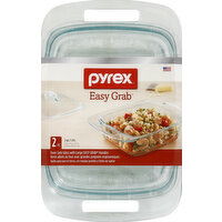 Pyrex Easy Grab Baking Dish, 2 qt, 2 Each