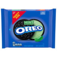 OREO OREO Mint Creme Chocolate Sandwich Cookies, Party Size, 24.95 oz, 24.95 Ounce