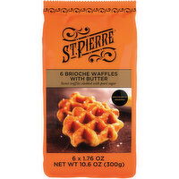 St Pierre Butter Brioche Waffles, 6 packs, 10.6 oz, 6 Each