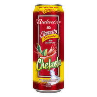 Budweiser & Clamato Beer, Chelada, Picante, 25 Ounce