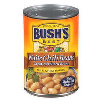 Bush's Best Great Northern Beans, Mild Chili Sauce, White Chili Beans, 15.5 Ounce