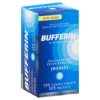 Bufferin Buffered Aspirin, 325 mg, Coated Tablets, 130 Each