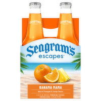 Seagram's Escapes Malt Beverage, Bahama Mama, Premium, 4 Each