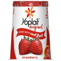 Yoplait Original Yogurt, Low Fat, Strawberry, 6 Ounce