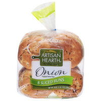 Village Hearth Buns, Onion, 19 Ounce