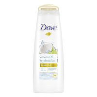 Dove Shampoo, Coconut & Hydration, 12 Ounce