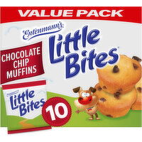 Entenmann's Little Bites Chocolate Chip Mini Muffins, Value Pack, 10 packs, (4 ct each), 16.5 lbs  Case, 10 Each