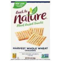 Back to Nature Crackers, Harvest Whole Wheat, 8.5 Ounce