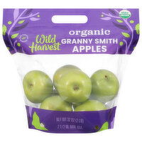 Wild Harvest Apples, Organic, Granny Smith, 32 Ounce