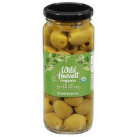 Wild Harvest Green Olives, Pitted, 6.25 Ounce