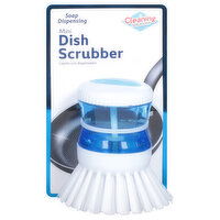 Cleaning Solutions Dish Scrubber, Soap Dispensing, Mini, 1 Each