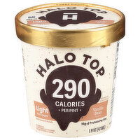 Halo Top Ice Cream, Light, Vanilla Bean Flavored, 1 Pint