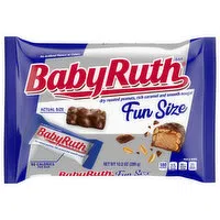 Baby Ruth Candy Bar, Fun Size, 10.2 Ounce