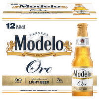 Modelo Oro Light Beer, 12 Each
