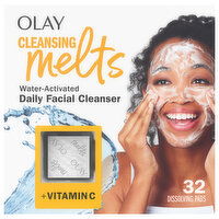 Olay Cleansing Melts Daily Water-Activated Facial Cleanser, 32 Each