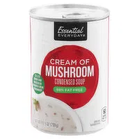 Essential Everyday Condensed Soup, Cream of Mushroom, 98% Fat Free, 52% Less Sodium, 10.5 Ounce