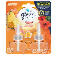 Glade PlugIns Scented Oil Refills, Hawaiian Breeze, 2 Each