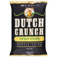 Old Dutch Foods Potato Chips, Sweet Onion, Kettle Chips, 9 Ounce