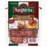 Margherita Hard Salami, Thick Sliced, 8 Ounce