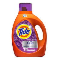 Tide Plus Febreze Freshness Spring & Renewal Liquid Laundry Detergent, 74 Loads, HE Compatible, 105 Fluid ounce